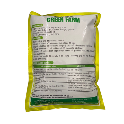 Phân bón hữu cơ hoa hồng và cây kiểng giúp cải tạo đất tăng đậu hoa - Green Farm - Gói 1kg