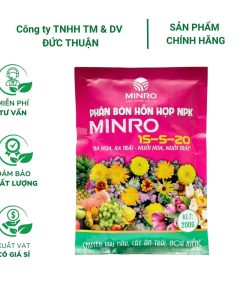 Phân NPK MINRO 15-5-20 – Phân bón hỗn hợp giúp cây ra hoa, đậu trái