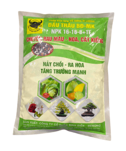 Phân bón đầu trâu NPK 16-16-8+TE (1kg) - Tăng trưởng mạnh, ra hoa và đậu trái cho cây trồng