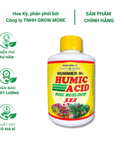 Axit humic dạng lỏng 322 Growmore (235ml) - Kích rễ và chống ngộ độc hữu cơ cho cây