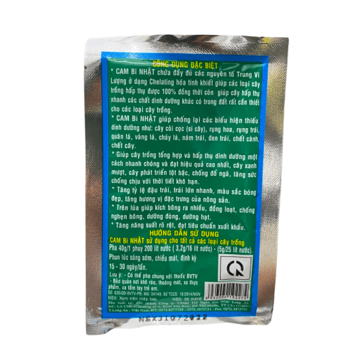 Phân bón vi lượng CAM Bi Nhật Bản - Tăng tỷ lệ đậu trái, lớn nhanh - Gói 40 gram