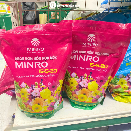 Phân NPK MINRO 15-5-20 – Phân bón hỗn hợp giúp cây ra hoa, đậu trái