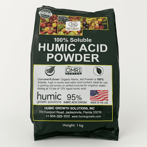Humic Acid Powder dạng bột (1kg) – Phân bón cải tạo đất, nuôi dưỡng cây trồng