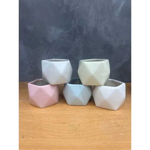 chậu sứ mini Bát Tràng trồng cây sen đá, xương rồng, cây văn phòng