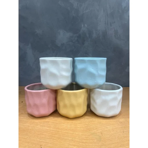 chậu sứ mini Bát Tràng trồng cây sen đá, xương rồng, cây văn phòng