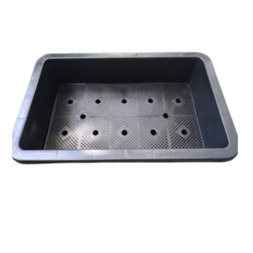 Chậu trồng rau hình chữ nhật 63x41x16cm - Nhựa PP bền màu, thoát nước tốt