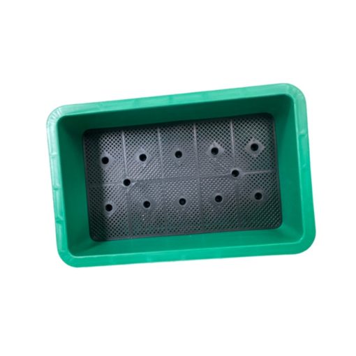 Chậu trồng rau hình chữ nhật 63x41x16cm - Nhựa PP bền màu, thoát nước tốt