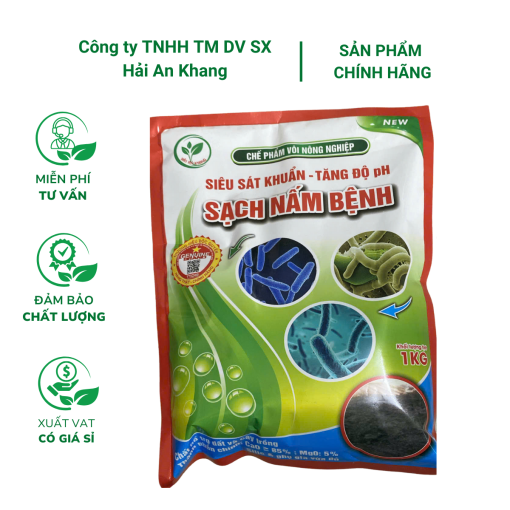 Chế phẩm vôi nông nghiệp (1kg)- Siêu sát khuẩn, sạch nấm bệnh, tăng pH
