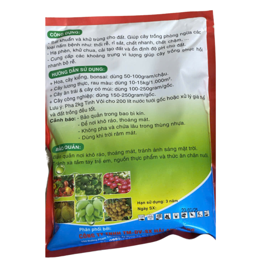 Chế phẩm vôi nông nghiệp (1kg)- Siêu sát khuẩn, sạch nấm bệnh, tăng pH