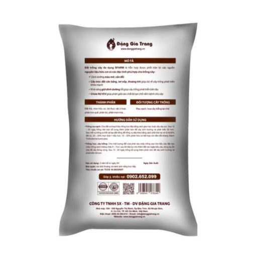 Đất trồng cây đa dụng SFARM (20dm³) – Đất sạch, cung cấp dinh dưỡng hữu cơ, ngừa nấm bệnh, trồng mọi loại cây