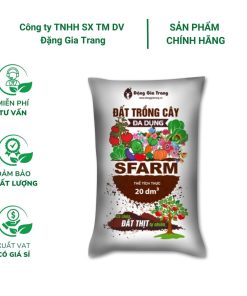 Đất trồng cây đa dụng SFARM (20dm³) – Đất sạch, cung cấp dinh dưỡng hữu cơ, ngừa nấm bệnh, trồng mọi loại cây