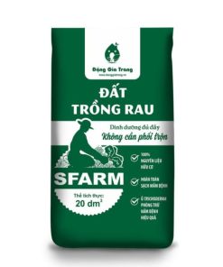 Đất trồng rau SFARM chuyên dùng cho rau ăn lá và rau ăn củ - quả (Bao 20dm3 ~ 8-9kg)