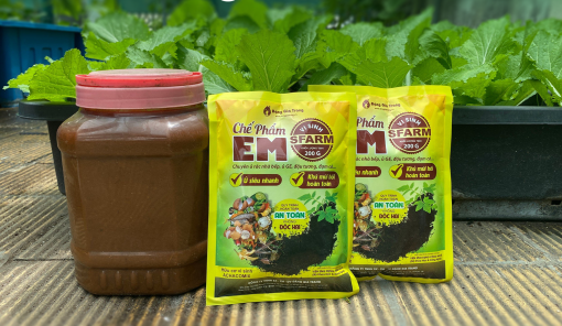 Chế phẩm EM SFARM (200g) – Chế phẩm vi sinh ủ phân, khử mùi hiệu quả