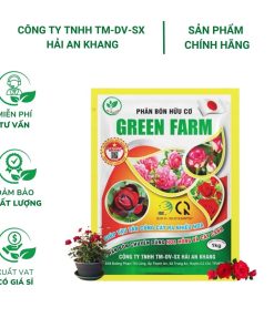 Phân bón hữu cơ hoa hồng và cây kiểng giúp cải tạo đất tăng đậu hoa - Green Farm - Gói 1kg