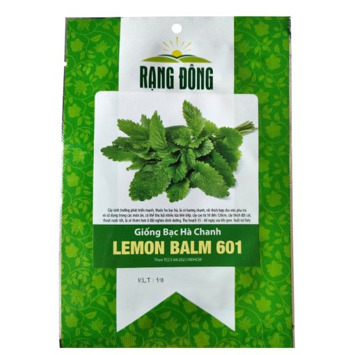 Hạt giống Bạc hà chanh LEMON BALM 601 - Gói 1 gram