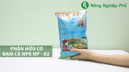 Phân hữu cơ đạm cá NPK HP 02 - Kích rễ phát triển, chống vàng lá - Gói 1kg