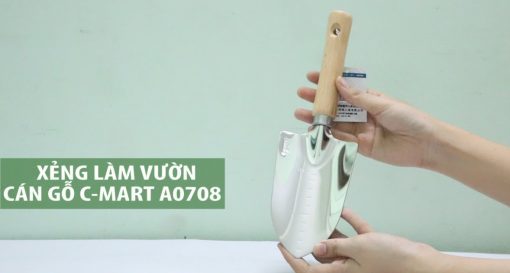 Xẻng làm vườn cán gỗ C-Mart A0708