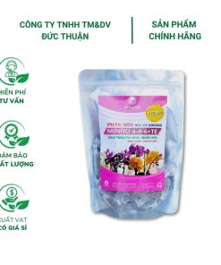 Phân hữu cơ khoáng MINRO 6-4-6+TE (450g) – Kích ra hoa, giúp hoa lan và bonsai nở đẹp, bền màu