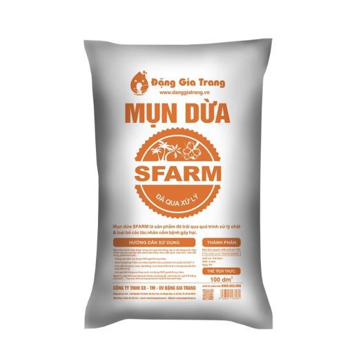Mụn dừa SFARM đã qua xử lý – Tơi xốp, giữ ẩm cực tốt, trồng rau sạch