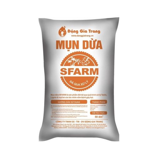 Mụn dừa SFARM đã qua xử lý – Tơi xốp, giữ ẩm cực tốt, trồng rau sạch