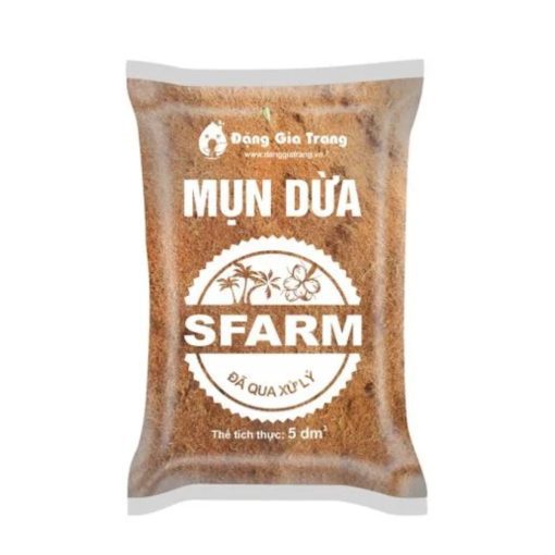 Mụn dừa SFARM đã qua xử lý – Tơi xốp, giữ ẩm cực tốt, trồng rau sạch