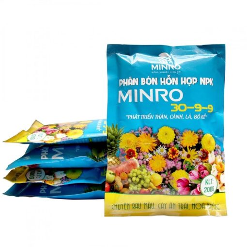 Phân NPK MINRO 30-9-9 - Phân bón hỗn hợp phát triển thân cành lá, bộ rễ