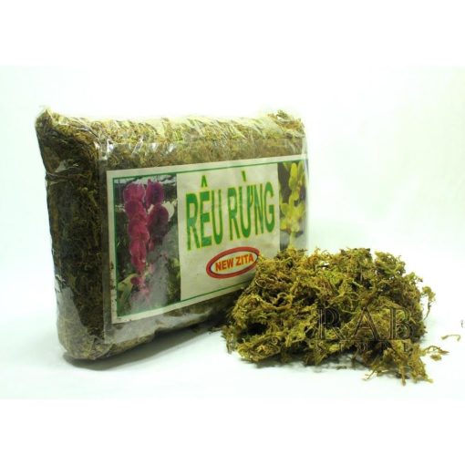 Rêu rừng trồng lan New Zita (Túi 100g) - Rêu rừng khô phủ rễ, giữ ẩm tốt, cây nhanh ra rễ
