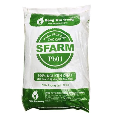 Phân trùn quế cao cấp Sfarm đã qua xử lý- Chuyên bón cho rau sạch, kiểng lá và hoa hồng