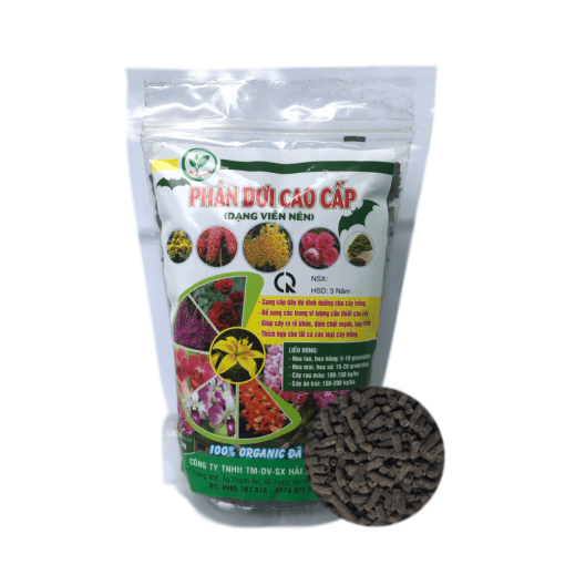 Phân bón hữu cơ tự nhiên - Phân dơi cao cấp dạng viên nén (Gói 1Kg)