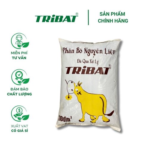 Phân bò đã qua xử lý TRIBAT (10dm3)- Phân hữu cơ cung cấp dinh dưỡng cho cây, cải tạo đất trồng