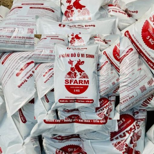Phân bò ủ vi sinh Sfarm – Phân hữu cơ cải tạo đất, tơi đất, giàu mùn