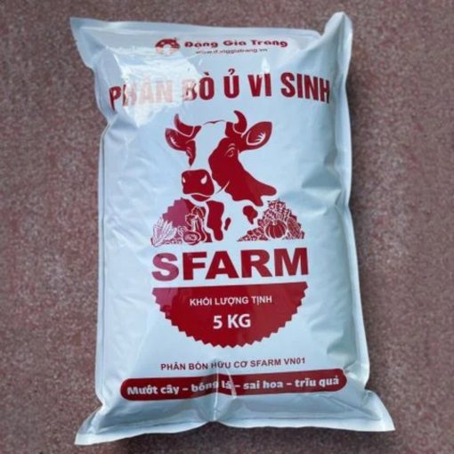 Phân bò ủ vi sinh Sfarm – Phân hữu cơ cải tạo đất, tơi đất, giàu mùn