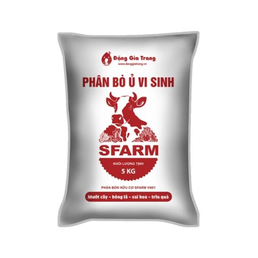 Phân bò ủ vi sinh Sfarm – Phân hữu cơ cải tạo đất, tơi đất, giàu mùn