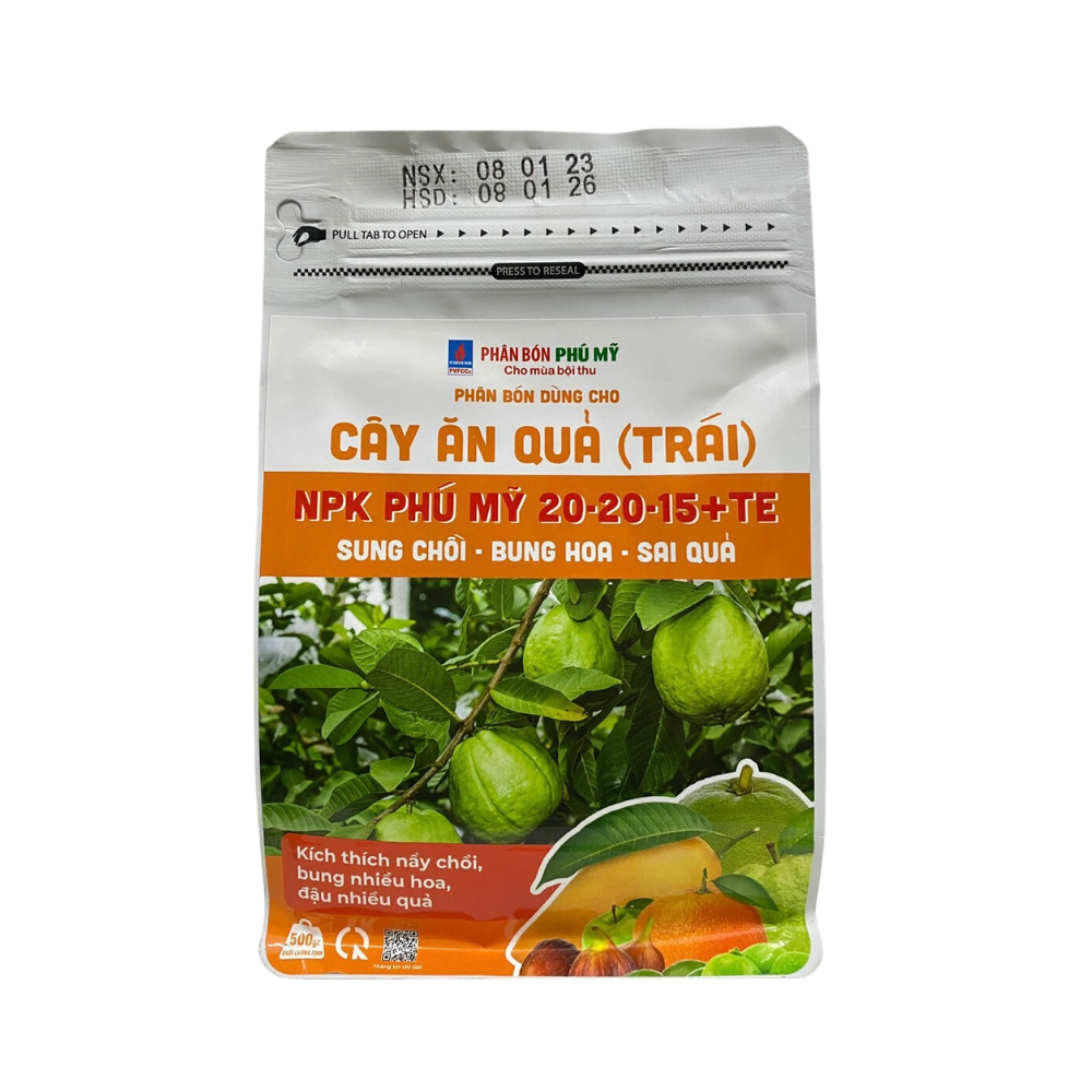 phu_my_20-20-15_-_cay_an_trai_500gr__mat_truoc__fb5a4cc557044f46a71acc00a784d7ce.png Phân NPK Phú Mỹ 20-20-15+TE Cây ăn quả (500gr) - Kích thích nảy chồi, bung chồi, bung nhiều hoa và đậu nhiều quả