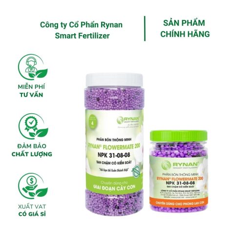 Phân tan chậm Rynan FM 200 (31-08-08) - Cây phát triển xanh tốt, bền dinh dưỡng