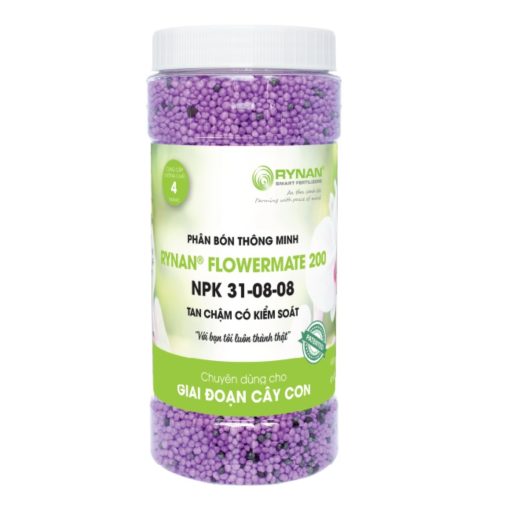 Phân tan chậm Rynan FM 200 (31-08-08) - Cây phát triển xanh tốt, bền dinh dưỡng