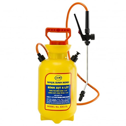 Bình xịt (phun) chuyên dụng Bình Minh (5 lít) – Phun thuốc, tưới cây, xịt côn trùng đa năng