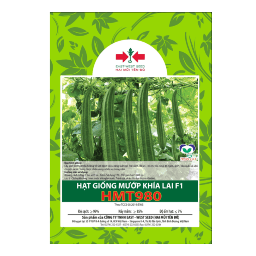 Hạt giống Mướp khía lai F1 HMT980 East-West Seed (Hai Mũi Tên Đỏ) - Gói 14 hạt