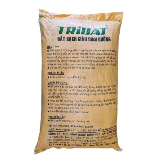 Đất trồng cây Tribat giàu dinh dưỡng (50dm³) – Đất sạch, trồng rau, hoa, cây kiểng hiệu quả