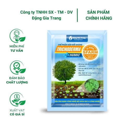 Trichoderma Plus SFARM (500 gram) – Nấm đối kháng, cải tạo đất hiệu quả