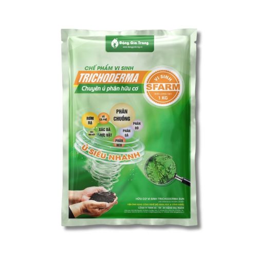 Chế phẩm Trichoderma SFARM (1kg) – Chuyên ủ phân hữu cơ, giảm mùi, diệt khuẩn