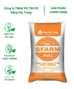 Phân trùn quế giảm ẩm SFARM PB02 - Bao 40kg