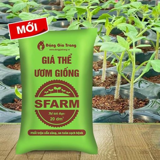 Giá thể ươm hạt giống SFARM (50dm³) – Cung cấp dinh dưỡng, dùng ươm cây giống & rau mầm