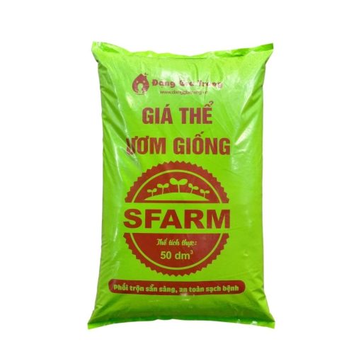 Giá thể ươm hạt giống SFARM (50dm³) – Cung cấp dinh dưỡng, dùng ươm cây giống & rau mầm