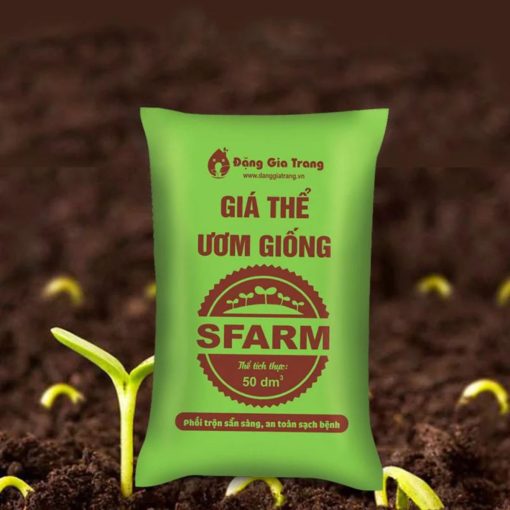 Giá thể ươm hạt giống SFARM (50dm³) – Cung cấp dinh dưỡng, dùng ươm cây giống & rau mầm