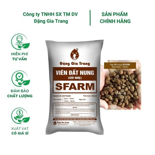 Viên đất nung SFARM - Giá thể trồng rau mầm, hoa kiểng và hệ thống Aquaponics