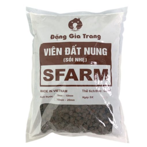 Viên đất nung SFARM - Giá thể trồng rau mầm, hoa kiểng và hệ thống Aquaponics