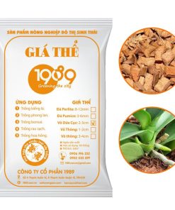 Vỏ dừa cục 2-3cm 1989 giá thể trồng hoa lan, kiểng lá - Túi 4,5dm ~ 400gram