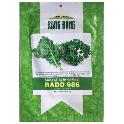 Hạt giống Cải Xoăn (Cải Kale) RADO 686 - Gói 5 gram