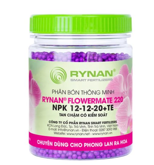 Phân tan chậm Rynan FM 220 ( 12-12-20 ) - Dưỡng hoa lâu tàn cho phong lan